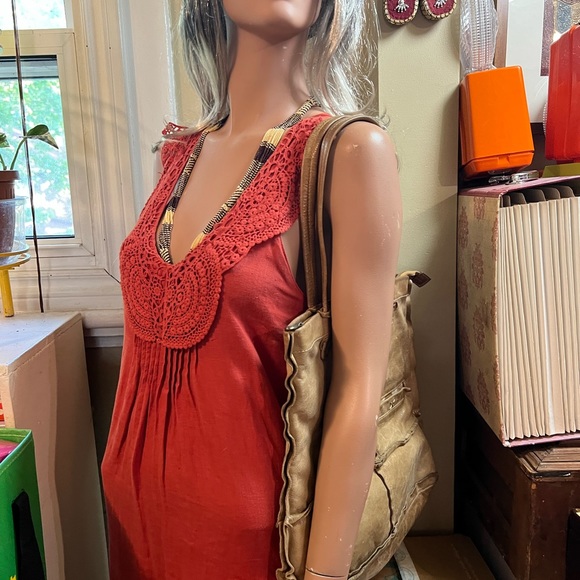 Natural Tan Coloured Leather Bag - Picture 3 of 6